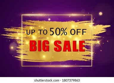 Vector illustration of clearance sale banner on transparent background.