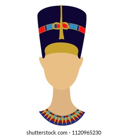 vector illustration of Cleopatra, Nefertiti