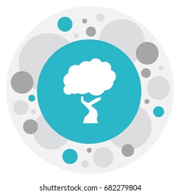 Vector Illustration Of Climate Symbol On Wood Icon. Premium Quality Isolated Timber Element In Trendy Flat Style.