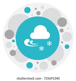 Vector Illustration Of Climate Symbol On Chill Icon. Premium Quality Isolated Frigid Element In Trendy Flat Style.