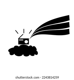 Vector illustration clip art about very inspiring radio.