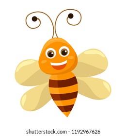 a vector illustration of Clipart Bee
