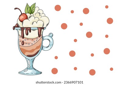 vector illustration clipart coffee cocktail drink