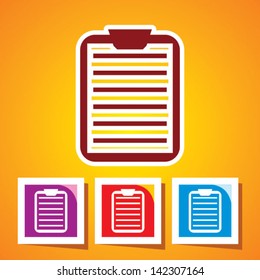 Vector Illustration of  clipboard