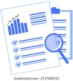 ilustração vetorial da lista de verificação de dados da área de transferência