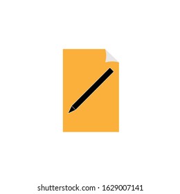 Vector illustration of clipboard with pen on white background