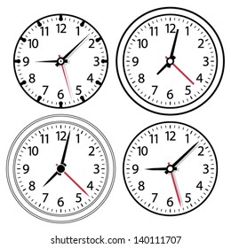 vector illustration of a clock