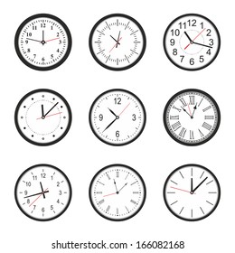 vector illustration of clock