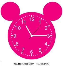 Vector illustration of a clock
