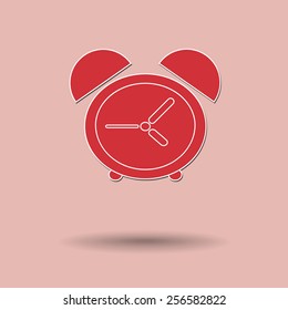 Vector illustration of  Clock color background.