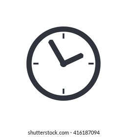 Vector illustration of clock icon. Premium quality web icon.