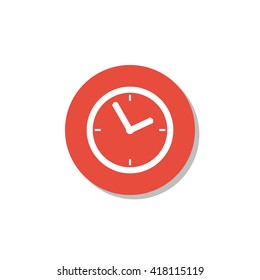 Vector illustration of  clock icon. Premium quality web icon.