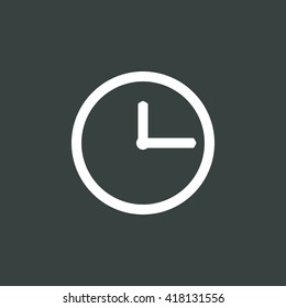 Vector illustration of clock icon. Premium quality web icon.