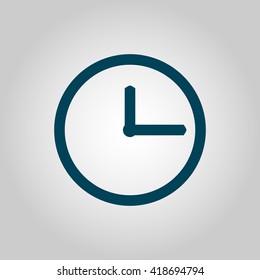 Vector illustration of clock icon. Premium quality web icon.