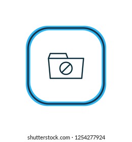 Vector illustration of closed icon line. Beautiful document element also can be used as locked  icon element.