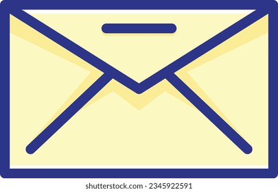 Vector illustration of closed letter envelope icon.