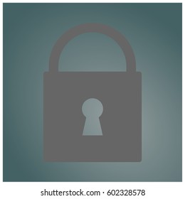 Ilustración vectorial del icono de bloqueo cerrado ilustración vectorial
