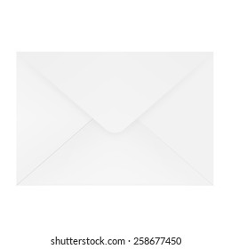 Vector illustration of closed realistic envelope