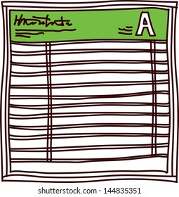 Vector illustration of a closed shop