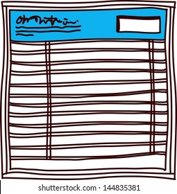 Vector illustration of a closed shop