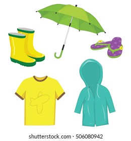 Vector Illustration Of Clothes