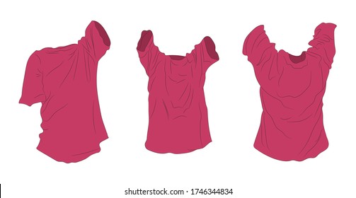 vector illustration of clothes, color drawing, vector, white background