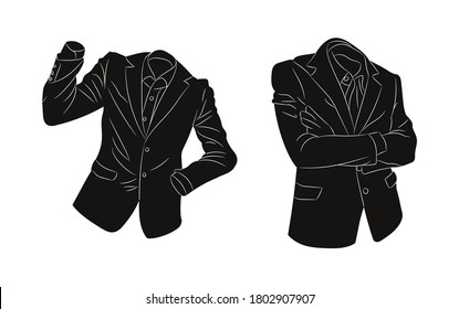 ilustración vectorial de la ropa, silueta figura, vector, fondo blanco