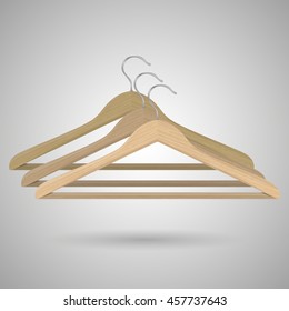 vector illustration of clothes hanger.