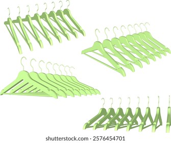 vector illustration of a clothes hanger design image that is displayed for display in a shop window