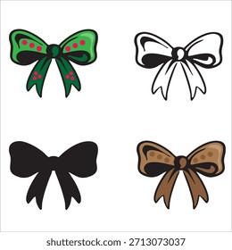 Ilustración vectorial de cinta de ropa con varios estilos de diseño
