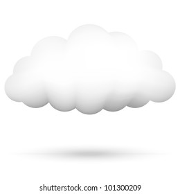 Vector illustration of cloud