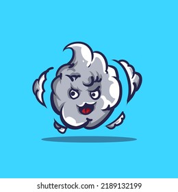 Vector illustration of cloud element