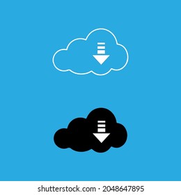 vector illustration of cloud image download