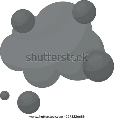 Vector illustration of a cloud of smoke. Dust and dirt. Smoke, harmful gas. Cigarette smoke.