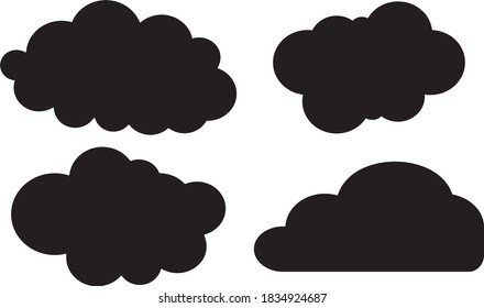 Vector illustration of the clouds