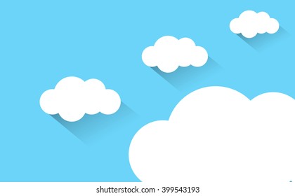 Vector illustration of clouds