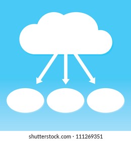 Vector illustration of clouds collection