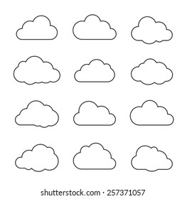 Cloud Line Images Stock Photos Vectors Shutterstock