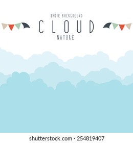 Vector illustration of cloudscape or fog.