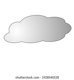 ilustración vectorial del tiempo nublado que indica que lloverá