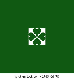 vector illustration of clover square