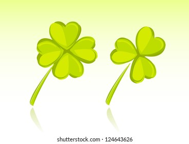 Vector illustration of clover for St. Patrick'??s Day