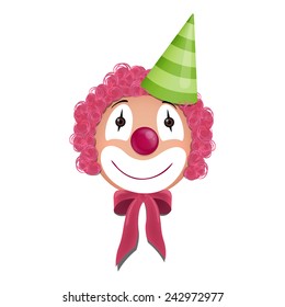 Vector Illustration of a Clown