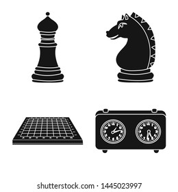 Vector illustration of club and target sign. Set of club and game vector icon for stock.