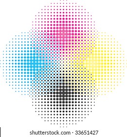 ilustración vectorial de los colores CMYK