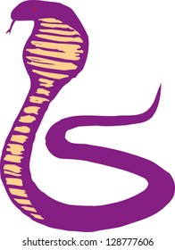 Vector illustration of a cobra
