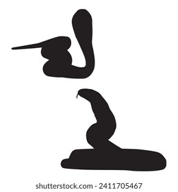 Vector Illustration of Cobra Silhouette
