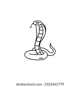 vector illustration of a cobra snake