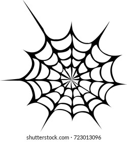 Vector illustration of cobweb in Halloween
