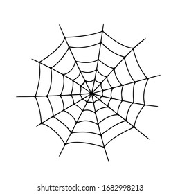 Vector Illustration Of Cobweb. Spider Web Isolated On White Background